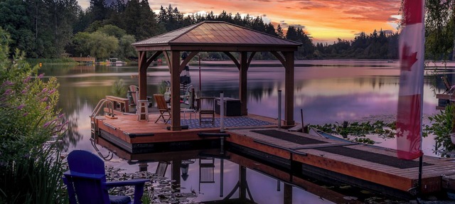 A lakefront playground near beautiful Victoria on British Columbia's west coast. in victoria