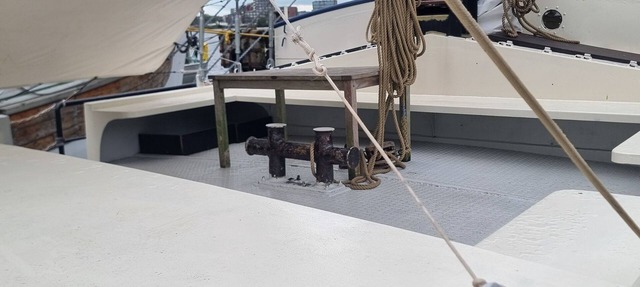 Authentic and fully sustainable sailing ship Amsterdam in Amsterdam