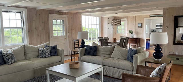 Charming 2 bedroom, 2 bath home with water views and steps to private beach in Nantucket