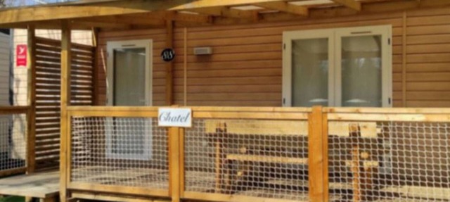 Comfortable mobile home with terrace in Challes-les-Eaux in Challes-les-Eaux