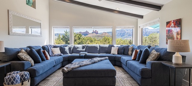 Experience luxury at Sedona Dream Estate with panoramic red rock views in Uptown Sedona. in Sedona