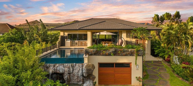 Hale Lava by Alekona Kauai: Large 4BR Home w Private Pool and Spa, AC, located in Poipu Kai in Koloa