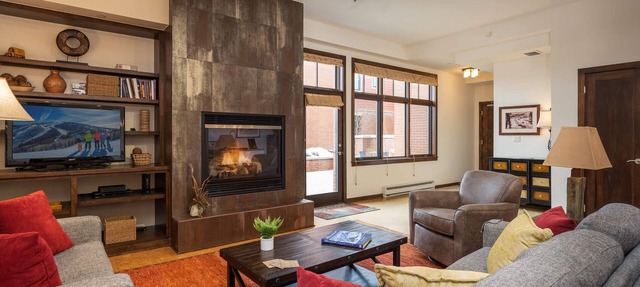 Howelsen Place B211 | Downtown Condo | Private Heated Garage | Fire Pit With Views in Steamboat Springs