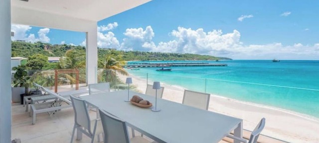 Luxury Beachfront Enclave Unit 2 in Sandy Ground
