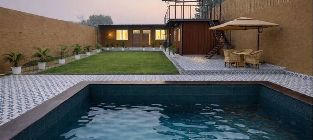Mud Meadows - Peace and Tranquility 3br Farm With Pool in Faridabad