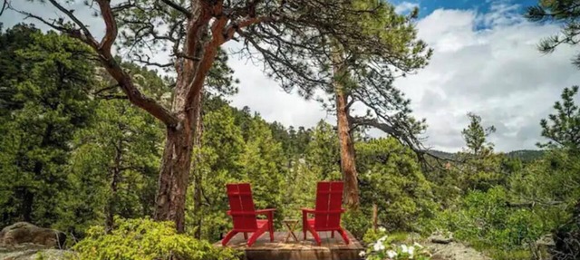 Private Hiking Trail! 2.4 miles to Estes Park, near RMNP w/King bed. Dogs ok! in Drake