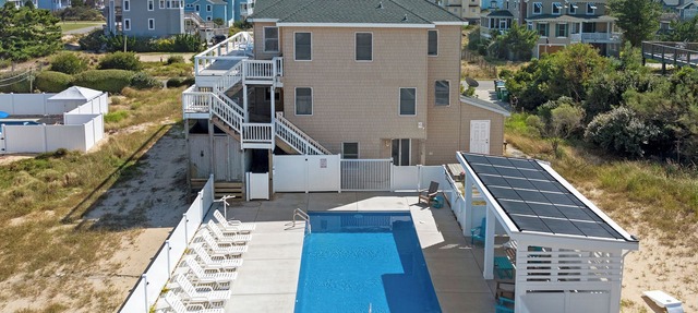 SeaClusion: Oceanside, Private Pool, Hot Tub, Elevator, 180 feet to the beach! in Corolla