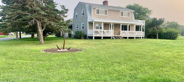Steps to a Private Beach - Renovated w/Ocean Views, A/C, 3 Decks & Fully Stocked in barnstable