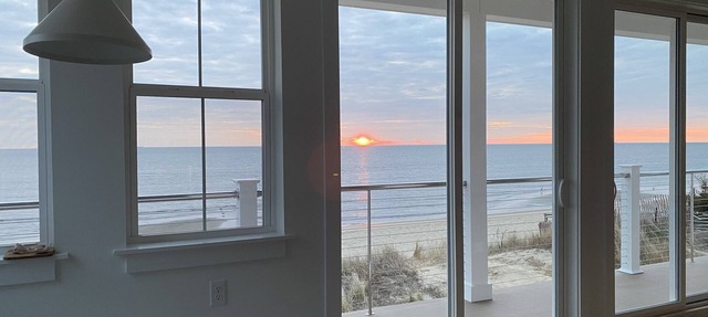 Stunning, light-filled beachfront sanctuary with full views of Delaware Bay. in Prime Hook Beach