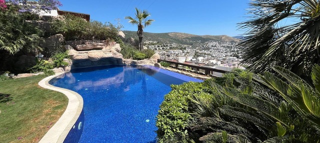 Triplex Villa with Private Pool, Bodrum Castle and Sea Views in Bodrum in Bodrum