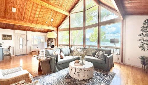 Unique LKN Waterfront Home with Dock in Mooresville