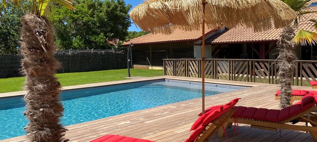Villa Valhalla - 400 meters from the beach with a big heated pool and sauna! in Labenne Ocean
